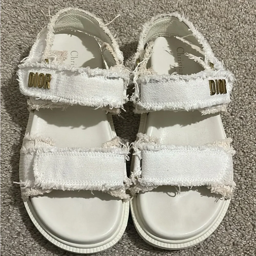 Dior Beige Dioract Sandals - Picture 3 of 3